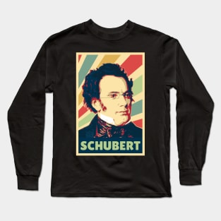 Franz Schubert Vintage Colors Long Sleeve T-Shirt